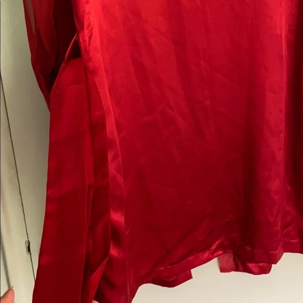 Bali Studio red wrap robe/ sleepwear size: M